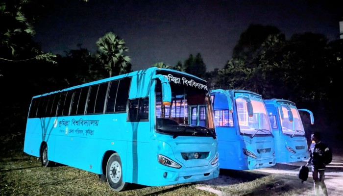 কুবির পরিবহন পুলে যুক্ত হলো নতুন তিনটি বাস