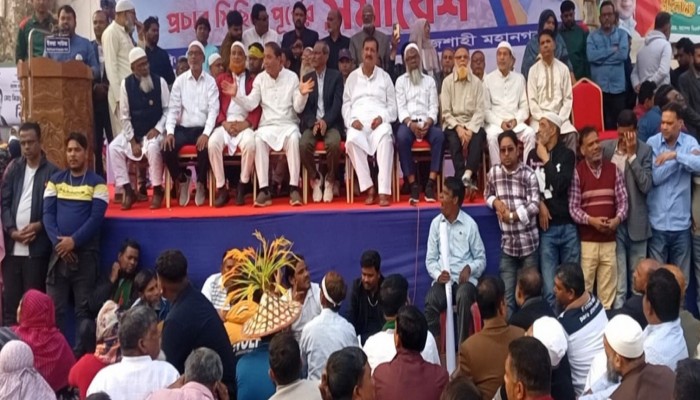 রাজশাহীর সমাবেশে তারেক রহমানের আগমন ঘিরে বৃহত্তর প্রচার মিছিল অনুষ্ঠিত