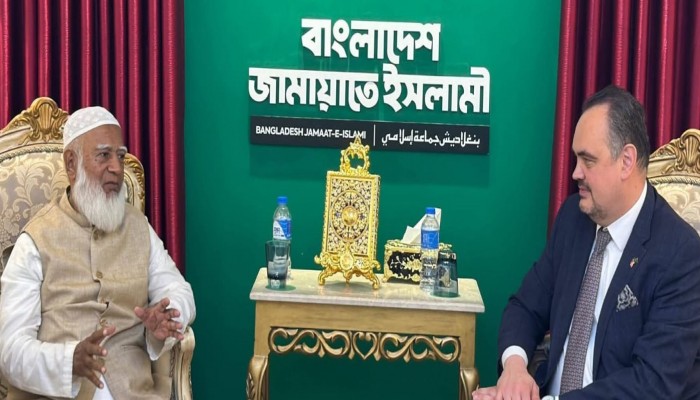 আমীরে জামায়াতের সঙ্গে যুক্তরাষ্ট্রের ঢাকাস্থ রাষ্ট্রদূতের সৌজন্য সাক্ষাৎ