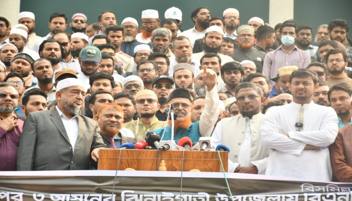 ২৪ ঘন্টার মধ্যে শ্রীবরদী উপজেলা নির্বাহী অফিসার ও থানার ওসিকে প্রত্যাহার করতে হবে -মাওলানা আব্দুল হালিম