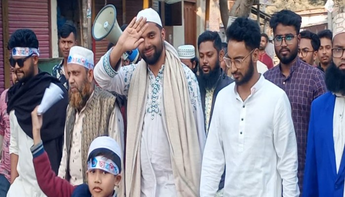 ফুলবাড়ীতে এনপিপির শো-ডাউন অনুষ্ঠিত।
