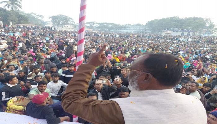 যশোর ৫ (মণিরামপুর) ‎শেষ প্রচারনাসভায় কলস প্রতীকের পক্ষে জনসমুদ্র