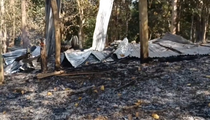 রাজস্থলী উপজেলাতে ফলজ–বনজ বাগান ও টিনশেড ঘর পুড়ে ছাই