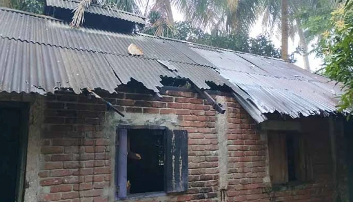 চাঁদা না পেয়ে শিশুর গলায় অস্ত্র ধরে লুটপাট ও অগ্নিসংযোগ