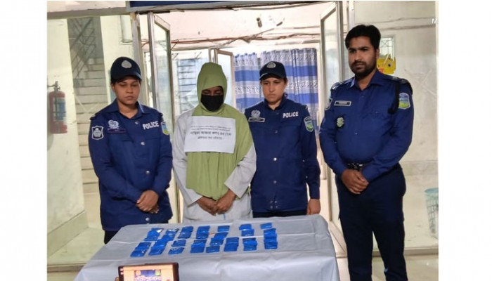গৌরীপরে ৬ হাজার পিস ইয়াবা সহ নারী মাদককারবারি গ্রেফতার