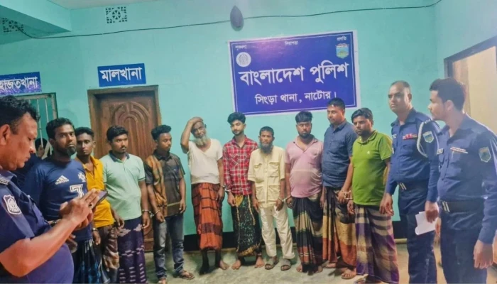 সিংড়ায় পুলিশের ওপর হামলার ঘটনায় মামলা ১০ জন গ্রেপ্তার