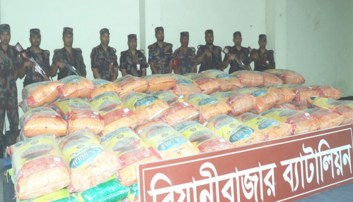 ​বিয়ানীবাজারে বিজিবির অভিযানে ৭২ লাখ টাকা ৪৮০০ কেজি ভারতীয় জিরা জব্দ