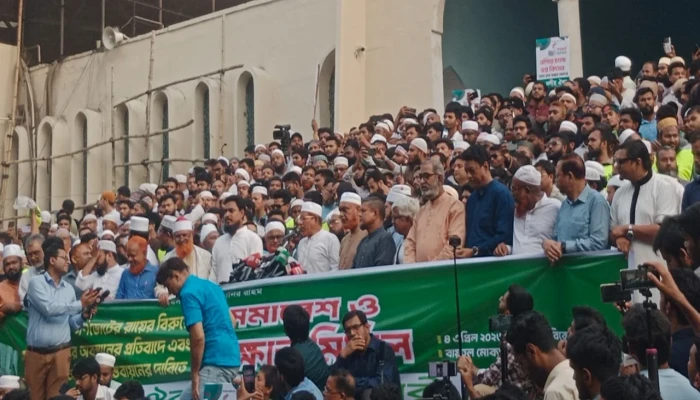 ১১ দলীয় জোটের সমাবেশ শুরু, নেতাকর্মীর ঢল