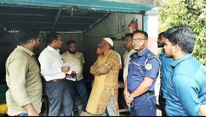 গৌরনদী চর সরিকল গ্রামে মজুদ করা জ্বালানি তেল জব্দ, জরিমানা