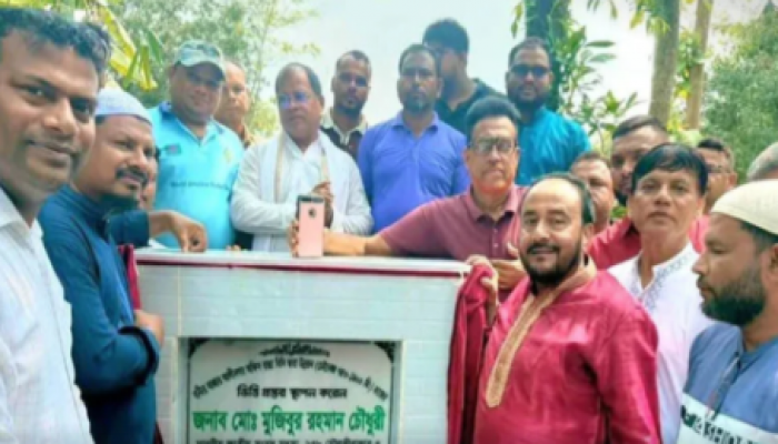 ​কমলগঞ্জে সড়কসহ বিভিন্ন উন্নয়ন প্রকল্পের ভিত্তিপ্রস্তর স্থাপন করলেন এমপি হাজী মুজিব