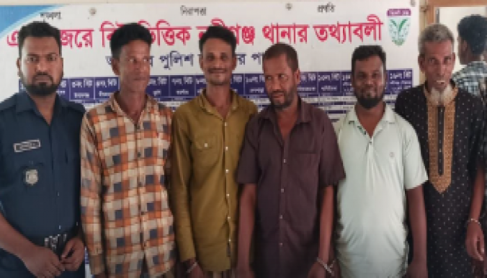 ​নবীগঞ্জে পুলিশের সাঁড়াশি অভিযানে ৬ আসামি গ্রেপ্তার