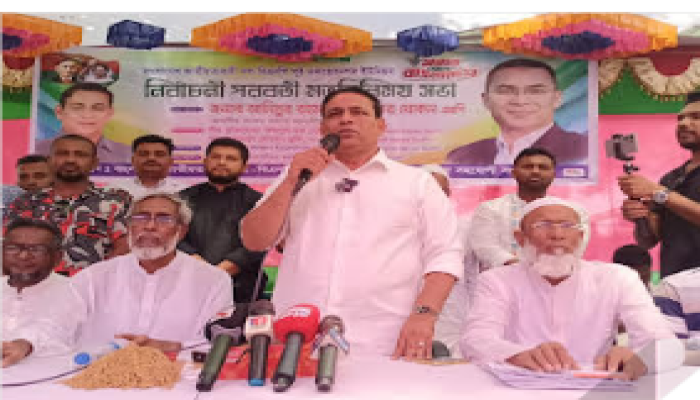 জুলাই আন্দোলনের শহীদদের বিচার না চেয়ে সরকার পতনের মিছিল জনগণ ভালোভাবে নিচ্ছে না — এমপি তালুকদার খোকন