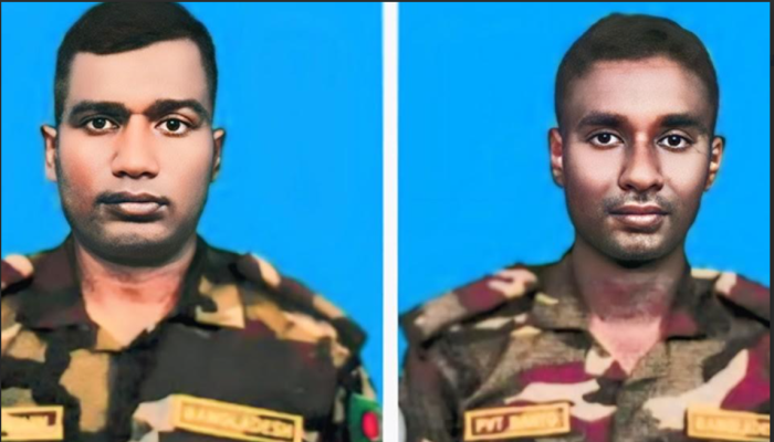 মরণোত্তর জাতিসংঘ পদকে ভূষিত কুড়িগ্রামের দুই শান্তিরক্ষী মমিনুল ও শান্ত মন্ডল