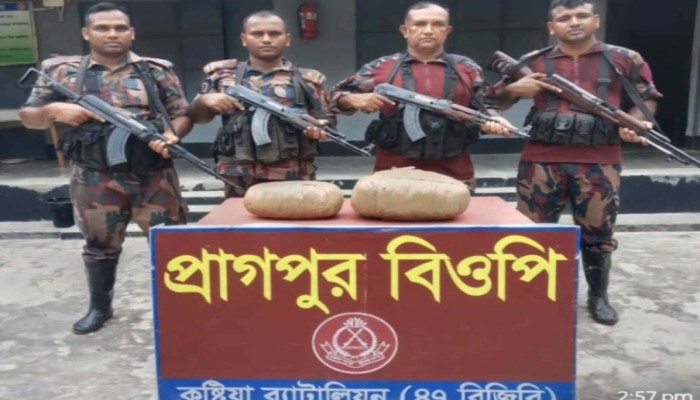 দৌলতপুর সীমান্তে বিজিবির পৃথক অভিযানে মোট একুশ লক্ষ ছয় হাজার পাঁচশত পঁচাত্তর টাকা মূল্যের ভারতীয় মাদকদ্রব্য ও চোরাচালানী মালামাল উদ্ধার