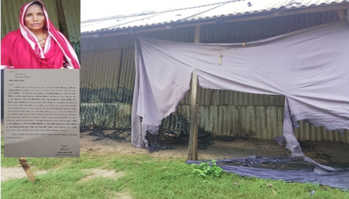 তানোরে গভীর রাতে দোকানে আগুন