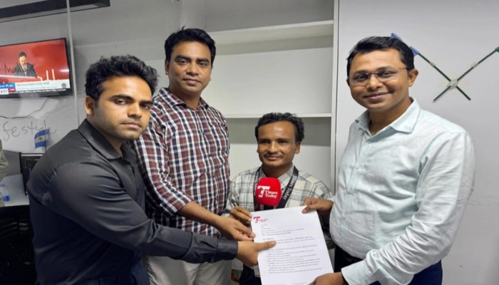 তাজু ভাইকে’ সাংবাদিকতার সুযোগ করে দিল টাইমস টুডে