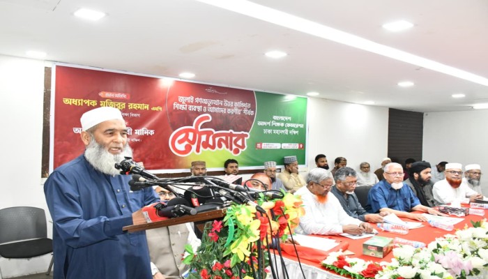 সংশোধন নয়, জনগণ সংবিধান সংস্কারের পক্ষে গণভোটে রায় দিয়েছে - অধ্যাপক মুজিবুর রহমান এমপি