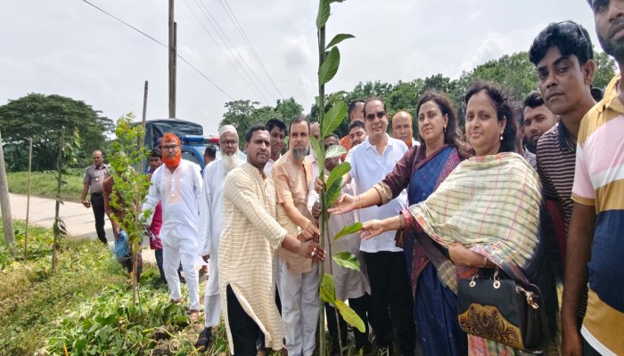 কেন্দুয়ায় ফাইভ ব্রাদার্স সোশাল ওয়েলফেয়ার এসোসিয়েশনের বৃক্ষরোপণ কর্মসূচির উদ্বোধন