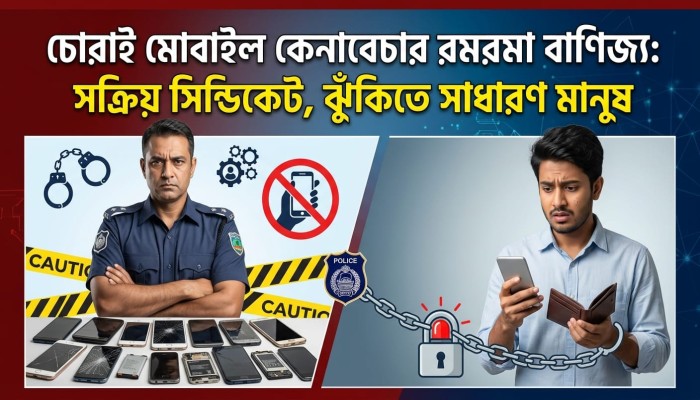 চোরাই মোবাইল কেনাবেচার রমরমা বাণিজ্য: সক্রিয় সিন্ডিকেট, ঝুঁকিতে সাধারণ মানুষ