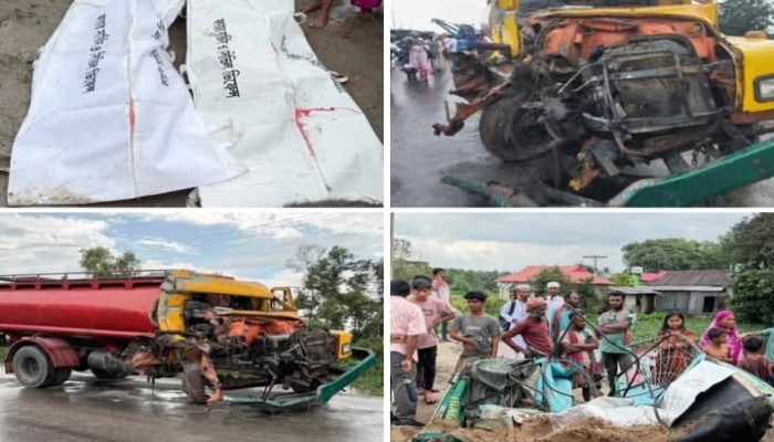 মাধবপুরে সিএনজি ও ট্রাকের মুখোমুখি সংঘর্ষে নিহত দুই জন