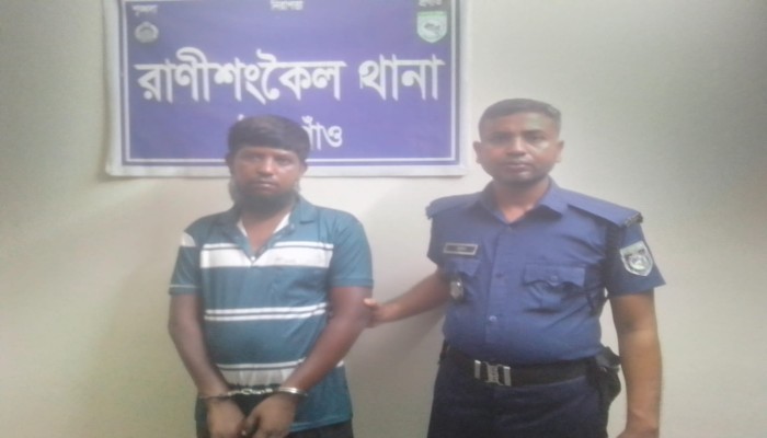 মাদকের বিরুদ্ধে ওসি আমানের অভিযান, রাণীশংকৈলে ৩ গ্রাম হেরোইনসহ রুবেল গ্রেফতার