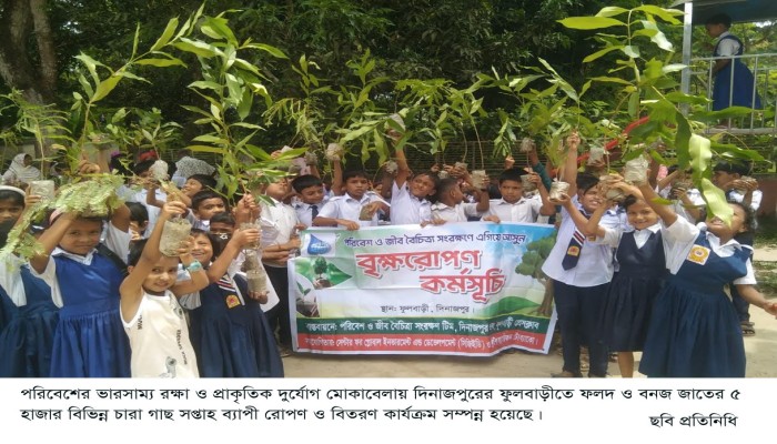 ফুলবাড়ীতে সপ্তাহব্যাপী বৃক্ষরোপণ কর্মসুচি অনুষ্ঠিত