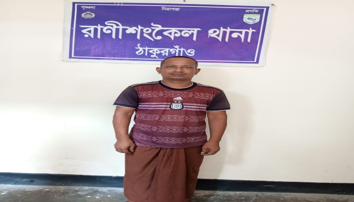 রাণীশংকৈলে ২০ পিস ই'য়াবাসহ যুবক গ্রে'প্তার