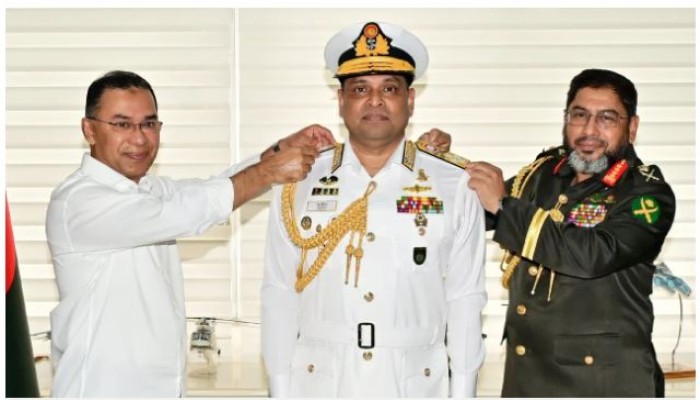 অ্যাডমিরাল পদে পদোন্নতি পেলেন নৌবাহিনী প্রধান