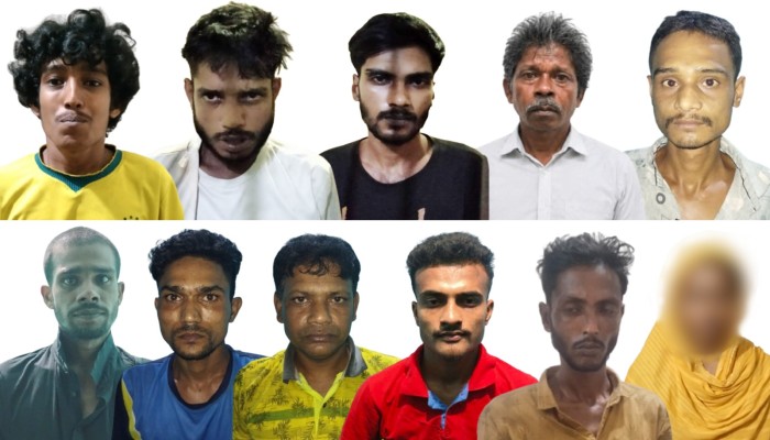 রাজশাহী মহানগরীতে পুলিশের অ'ভিযানে নারীসহ গ্রে'ফতার ১১