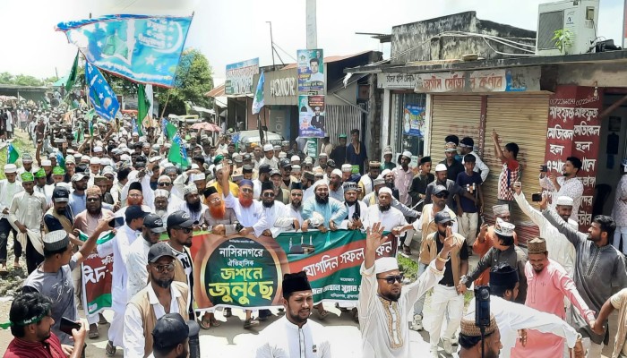 নাসিরনগরে ঈদে মিলাদুন্নবী (সা.) উপলক্ষে বর্ণাঢ্য জশনে জু'লুছ