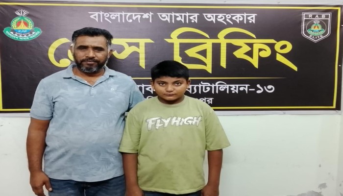 ঢাকার পল্লবী থেকে নি'খোঁজ শিশুকে ২৪ ঘন্টার মধ্যে রংপুর থেকে উ'দ্ধার করেছে র‌্যাব।