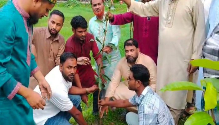 ‎হোসেনপুরে ‘ওয়ান চাইল্ড, ওয়ান ট্রি’ কর্মসূচি  ‎বিনামূল্যে গাছের চারা বিতরণ ও বৃক্ষরোপণ